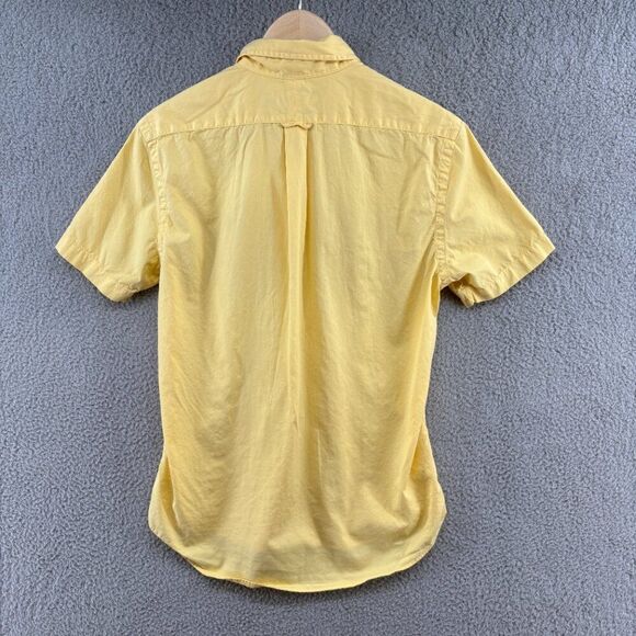 Ralph Lauren Featherweight Twill Button-Down Shirt Yellow Short Sleeve Men’s S - Picture 4 of 11